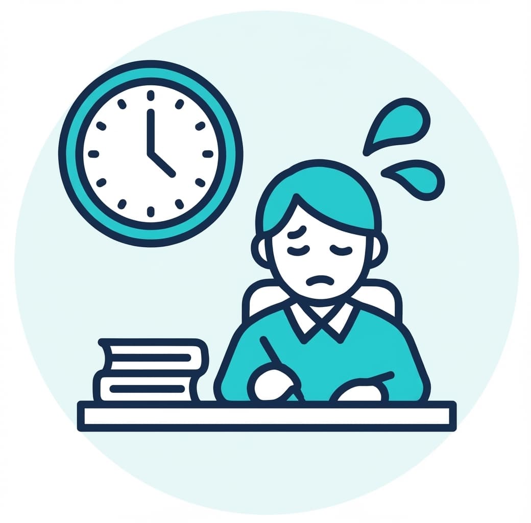 放課後等デイサービス・児童発達支援のサービス提供記録 サービス提供記録の作成に
遅くまで残って手書きや
PC入力している。